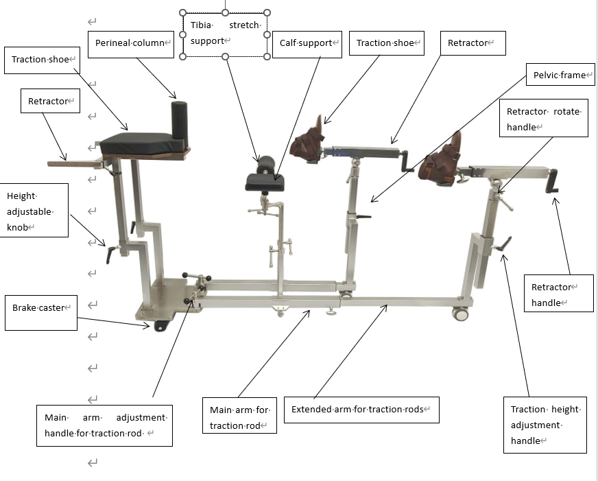 Orthopedic Surgery Lower Limb Orthopedic Traction Frame for Surgery