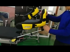 Sus304 অপারেটিং টেবিল লেগ হোল্ডার স্টিরাপ সাইড রেল লিথোটমি লেগ প্রিপ হোল্ডার